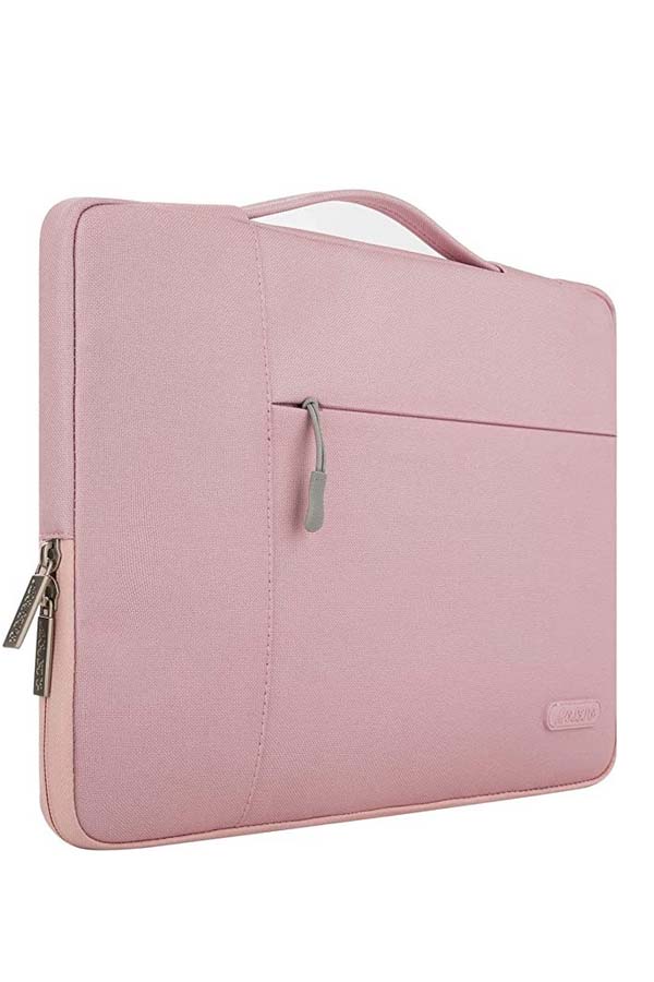 5 awesome, stylish laptop sleeves under $60 4 Soft pink laptop sleeve with handle.