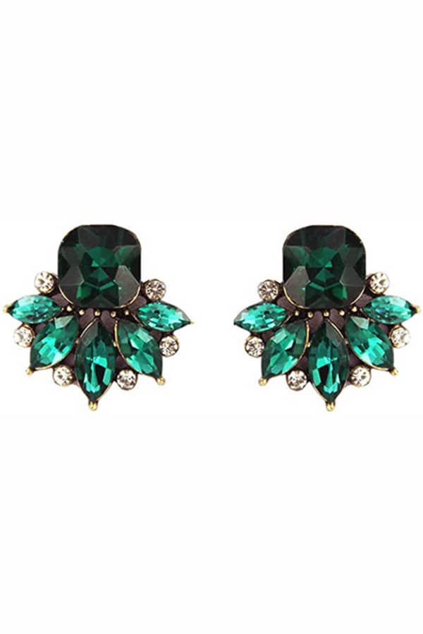 Retro Fashion: 10 Budget-Friendly Accessories + Essential Style Tips 9 Jeweled earrings in an art deco style.