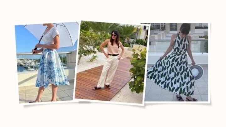 Collage of three Chicwish outfits.