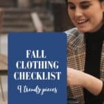 Fall clothing checklist.