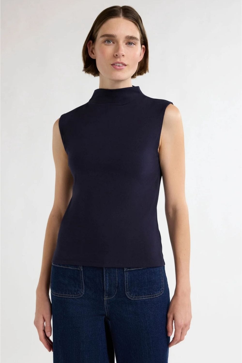 Walmart Free Assembly mock neck top
