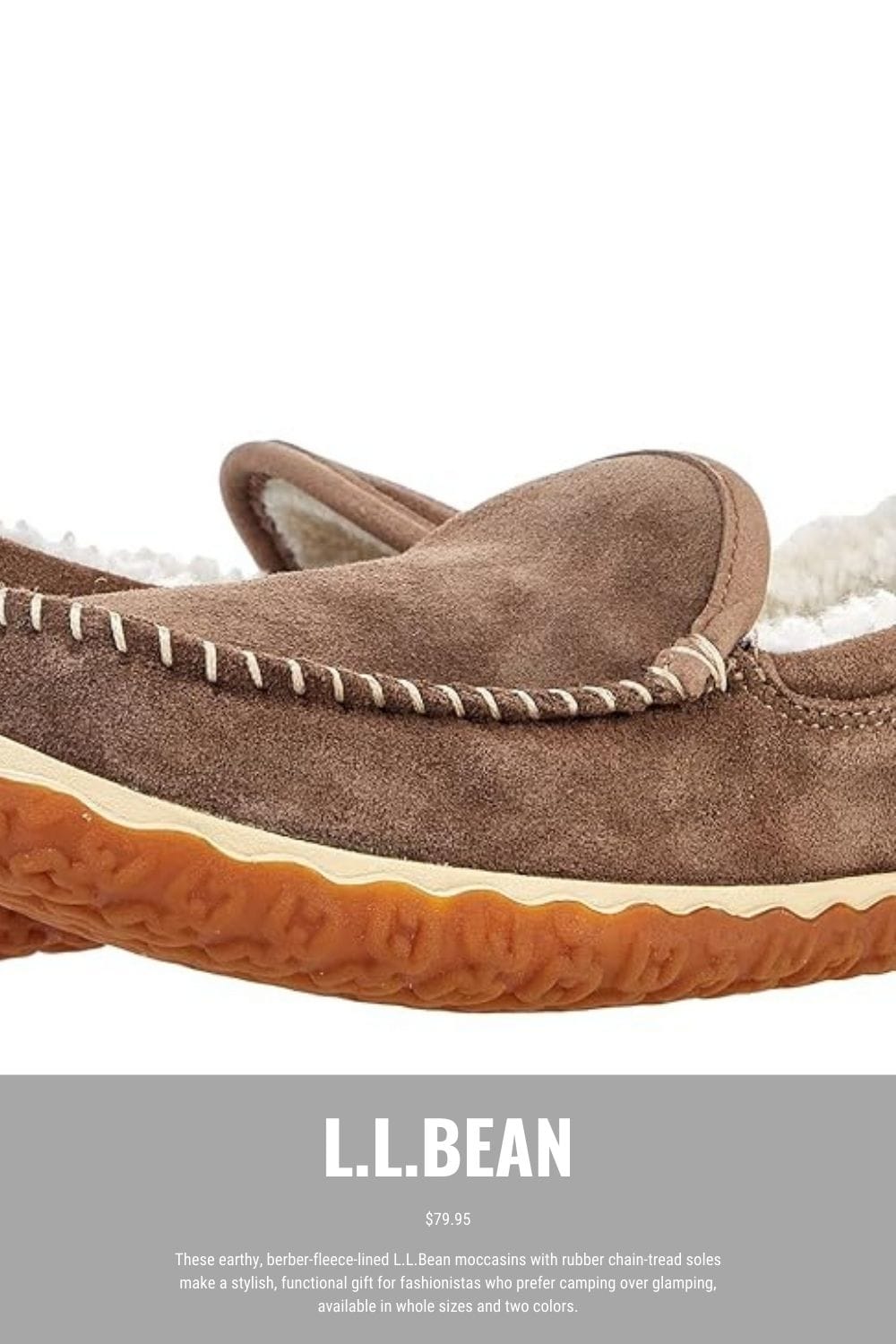 moccasin slippers from LL Bean