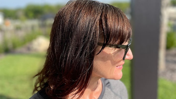 Close up of hair after deploying the strategies in how to repair damaged hair.