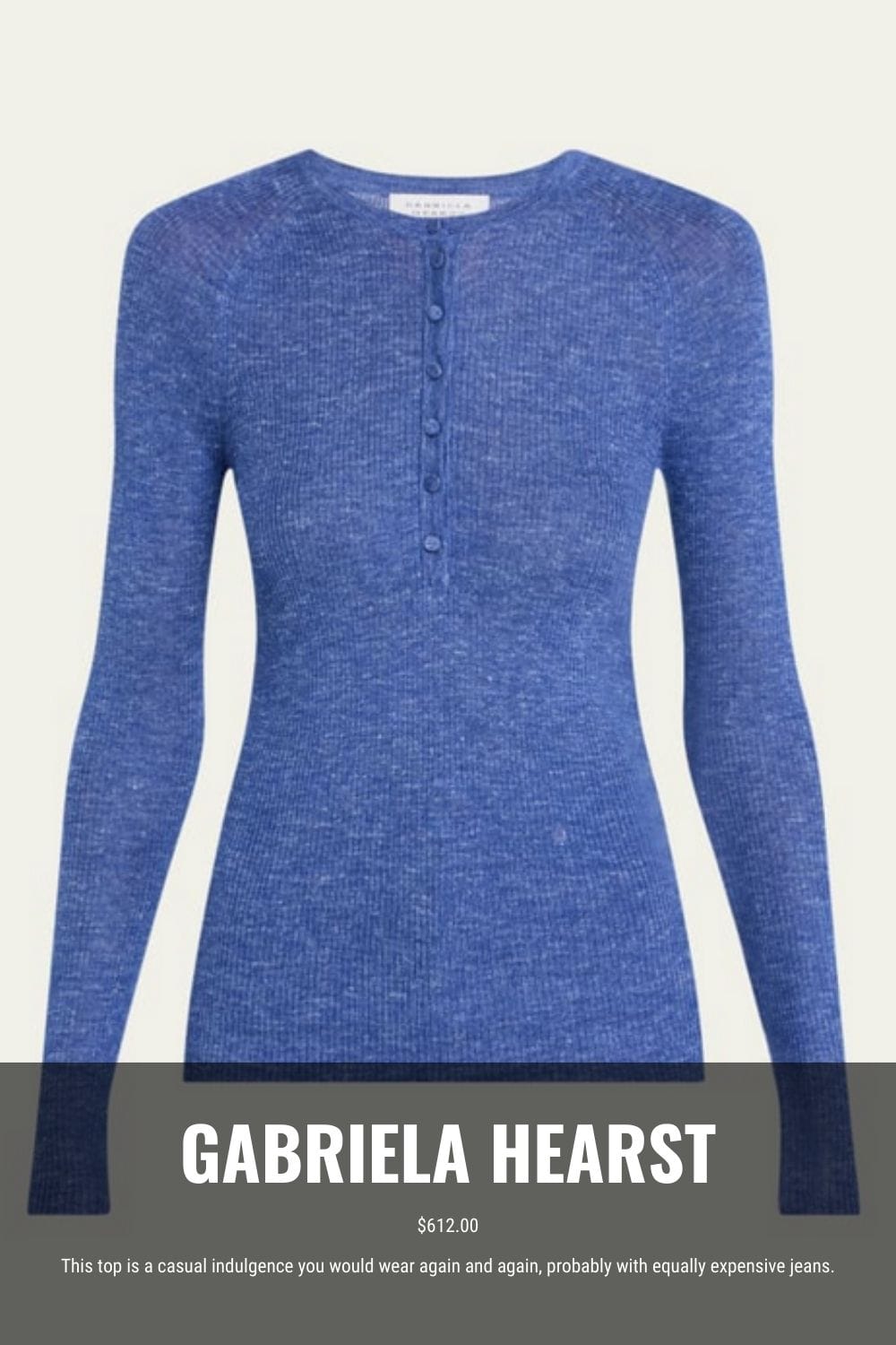 Bergdorf Goodman designer sale: 10 pieces I'd buy 8 Gabriela Hearst designer henley top