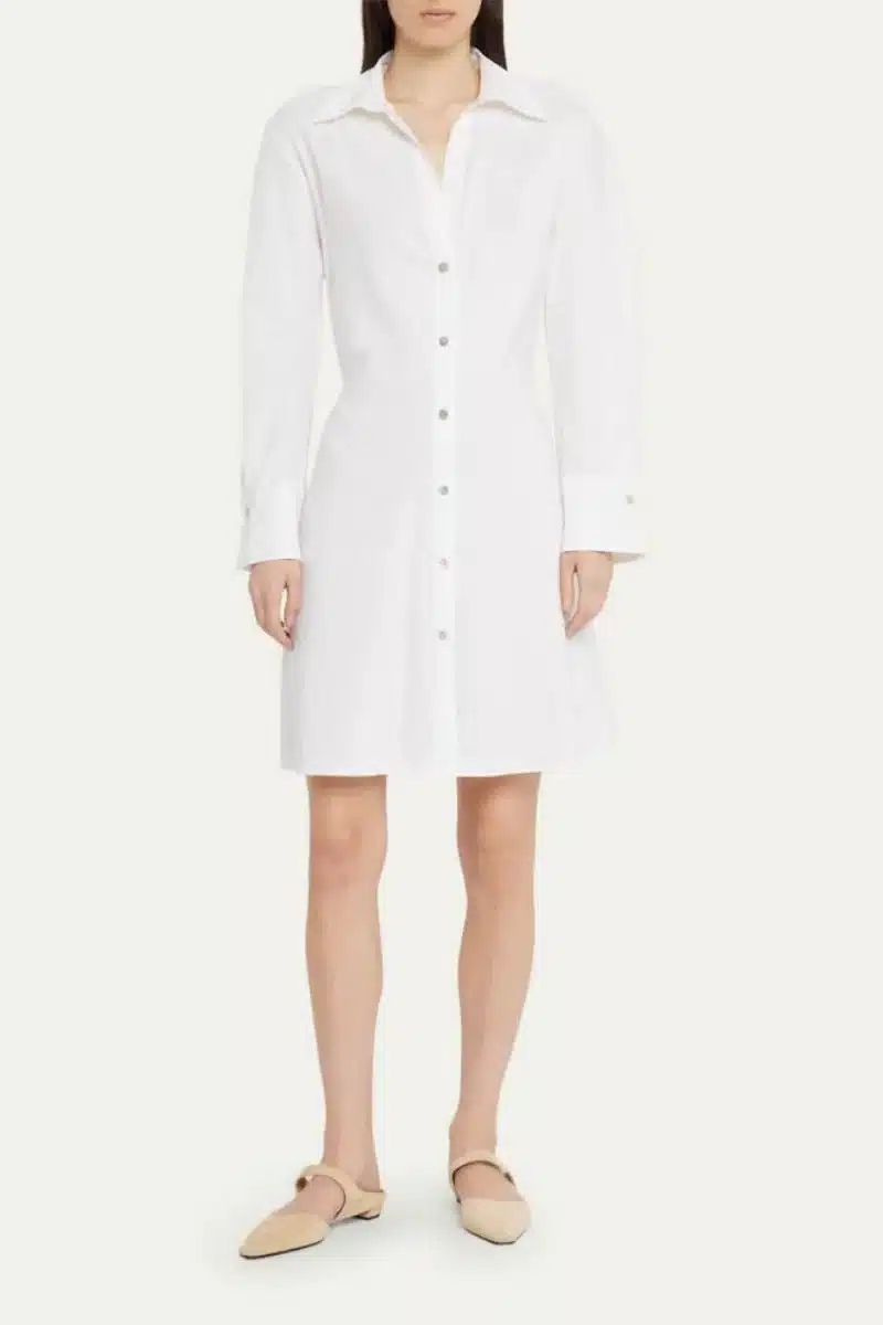 White shirtdress from the Bergdorf Goodman designer sale.