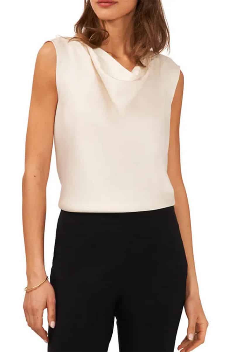 Cowl neck top on sale during Nordstrom Anniversary Sale 2023.