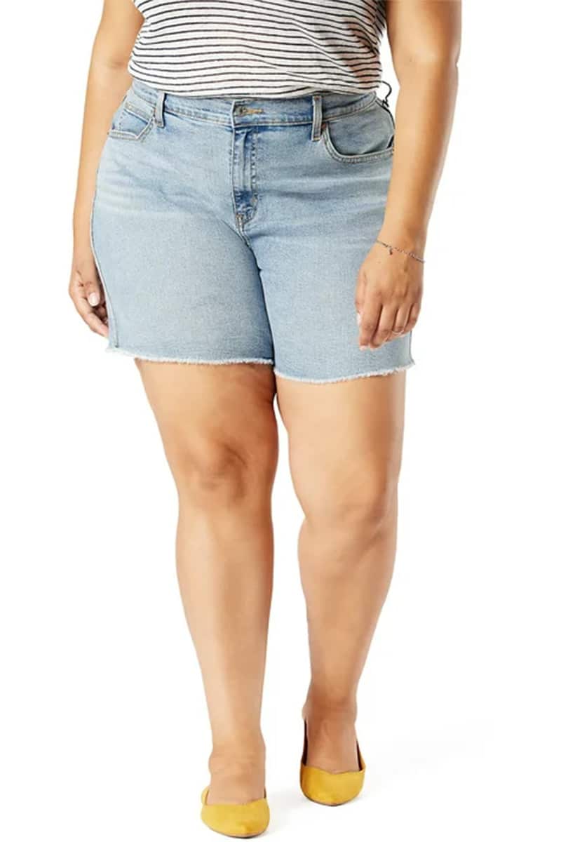 Denim shorts on sale at Walmart+ Week.