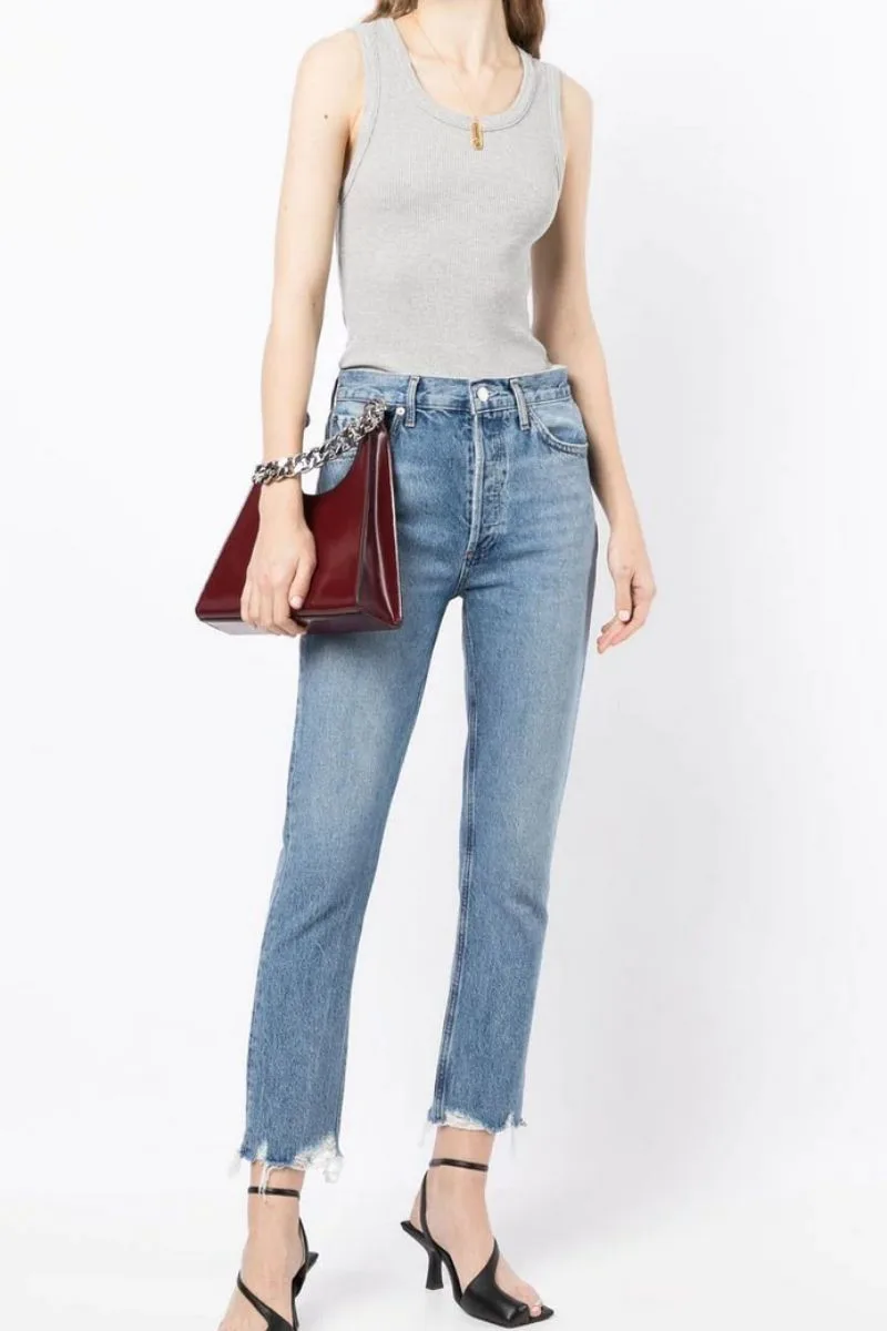 Designer jeans discounted in Farfetch sale.