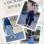 Outfit collage featuring text overlay that reads, must-read Chicwish review.