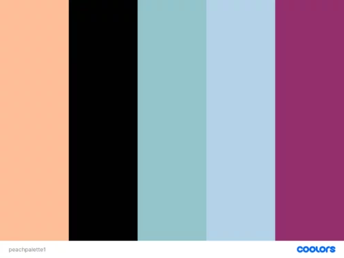 How to Wear the Color Peach 4 Peach with magenta, light green and light blue.