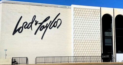 View of building with Lord & Taylor logo.