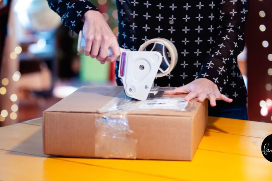 Return policy red flags: How to spot strict or confusing rules before you buy 1 close up of someone putting mail tape on a package