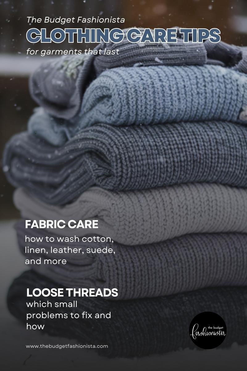 Clothing care 101: How to make your wardrobe last longer 1 Clothing care best practices
