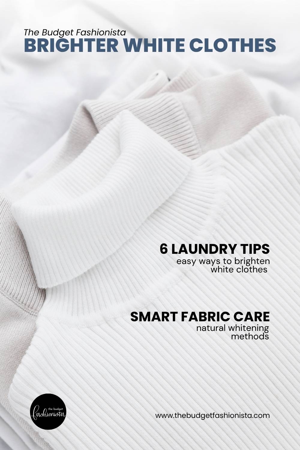 White clothes for laundry care tips