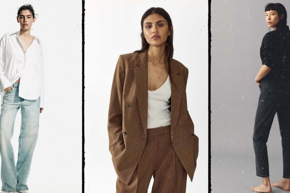 collage of H&M clothes