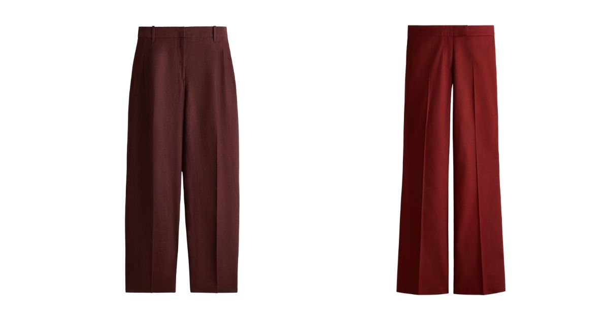 H&M linen pants, standard vs. premium
