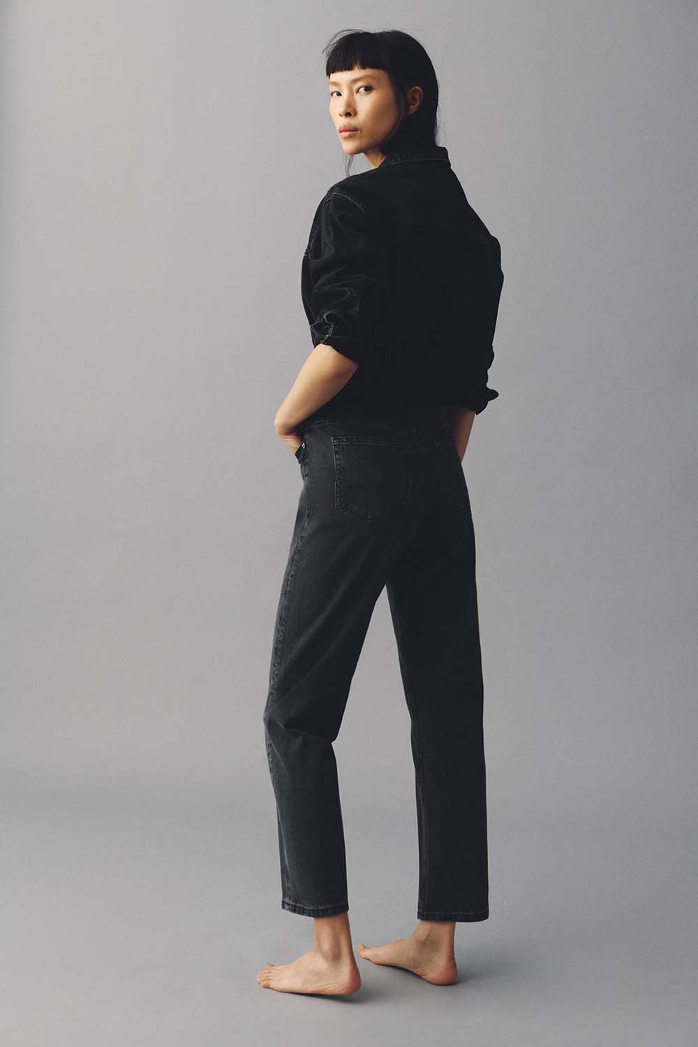 straight leg black jeans from H&M