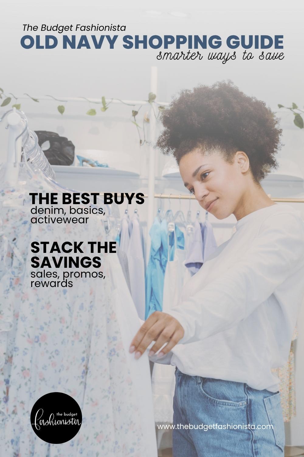 How to shop Old Navy like a pro 1 Woman browsing clothes at Old Navy